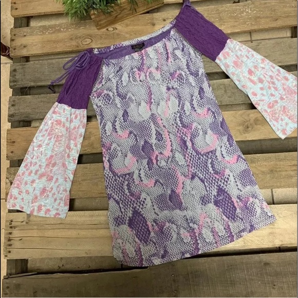 Custo Barcelona Dresses & Skirts - Custo Barcelona Woman’s Off Shoulder Purple Sz 3